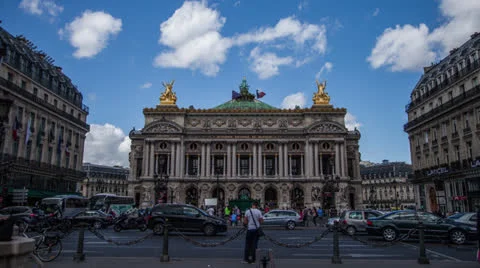 Palais Garnier in Paris (4K) Stock Footage 26100775