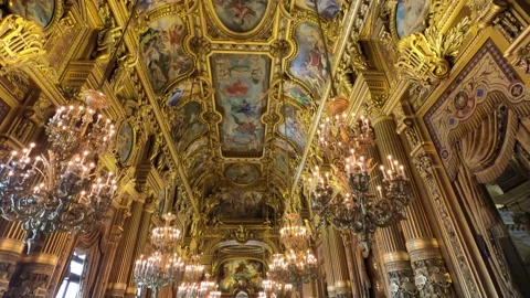 The Palais Garnier, Paris Opera. Paris , France Stock Footage 238632705