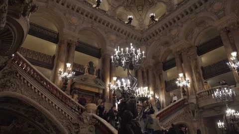 Palais Garnier Was built for the Paris Opera from 1861 to 1875 at the Stock Footage 256137712