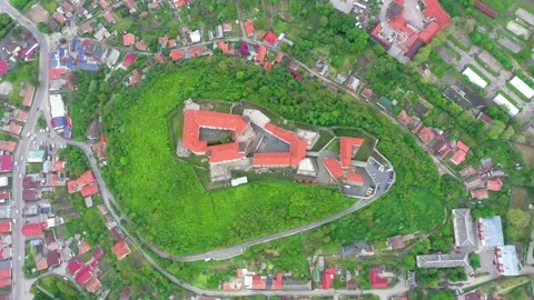 Palanok castle in Mukachevo. Stock Footage 170575155