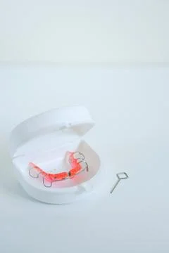 Palatal Expander in a Protective Case Stock Photos