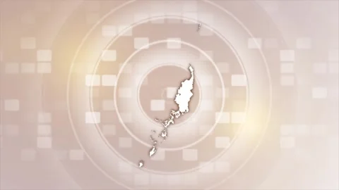 Palau Animated Map Stock Footage 275636345
