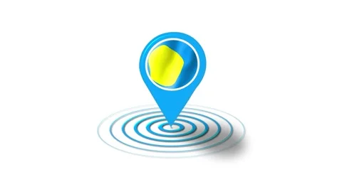 Palau flag icon 3d GPS location tracking animation in white background Stock Footage 264957782
