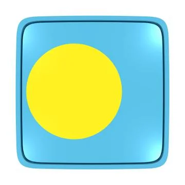 Palau flag icon Stock Illustration