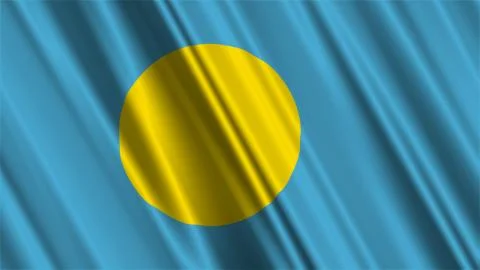 Palau Flag Stock Illustration