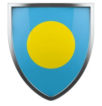 Palau flag Stock Illustration