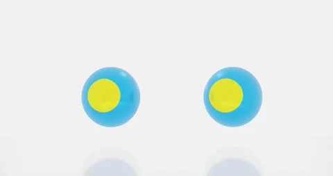 Palau flag symbol Stock Footage 195516436