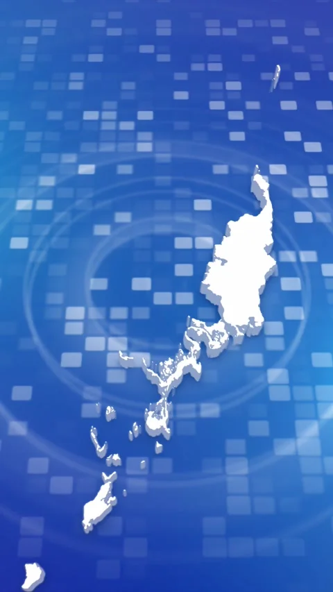 Palau Map Intro Stock Footage 259981875