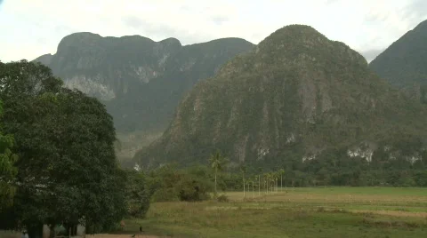 Palawan fields and mountains 1 Stock-Footage 492252