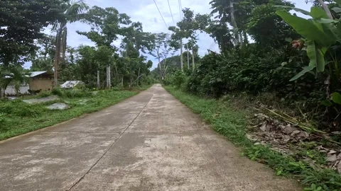 Palawan, Philippines - driving an empty road  Video stock 282954293