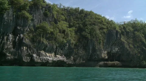 Palawan to underground river 5 Stock-Footage 491708
