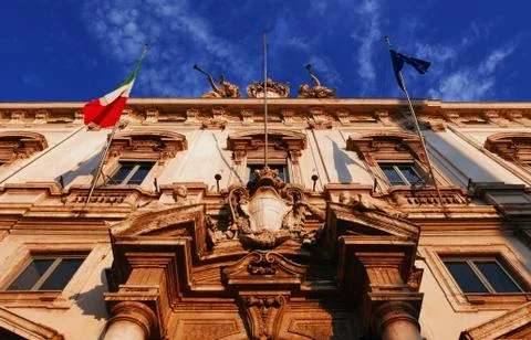 Palazzo della Consulta Rome, Italy Stock Photos