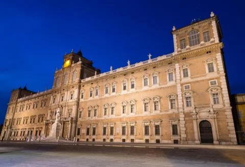 Palazzo Ducale Modena Emilia Romagna Italy by night Stock Photos