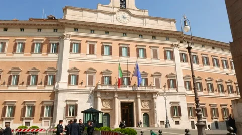 The Palazzo Monteciterio in Rome Stock Footage 52224829