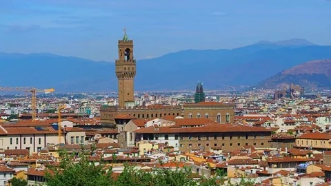 Palazzo Vecchio, Florence Stock Footage 81211720