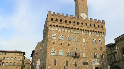 The Palazzo Vecchio in Florence. Stock Footage 135473274
