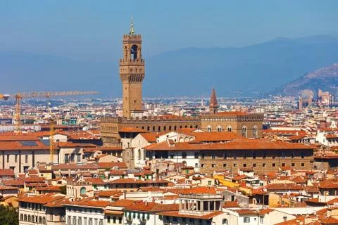 Palazzo Vecchio in Florence Stock Photos