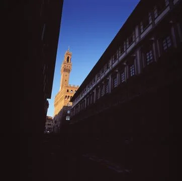 The Palazzo Vecchio in Florence Stock Photos