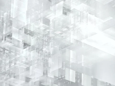Pale background in white and gray colors - abstract 3d illustration Stock Illustration