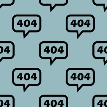 Pale blue 404 message pattern Stock Illustration