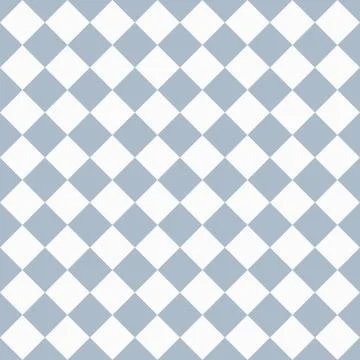 Pale blue and white diagonal checkers on textured fabric background Stock Illustration