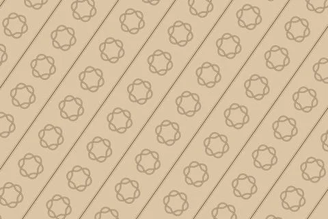 A pale blue background presents repeating dark looped rosettes between slim.. Stock Illustration