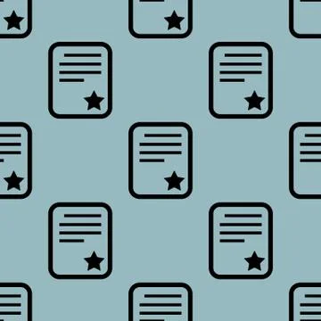 Pale blue best document pattern Stock Illustration