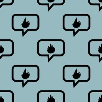 Pale blue fire message pattern Stock Illustration