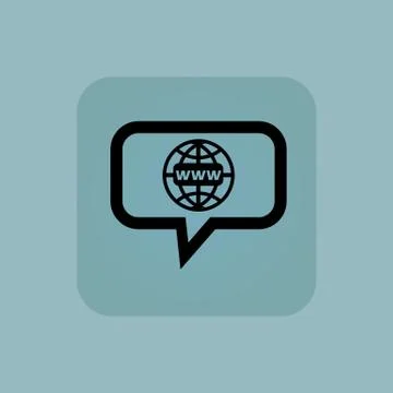 Pale blue global network message Stockillustratie