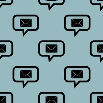 Pale blue letter message pattern Stock Illustration