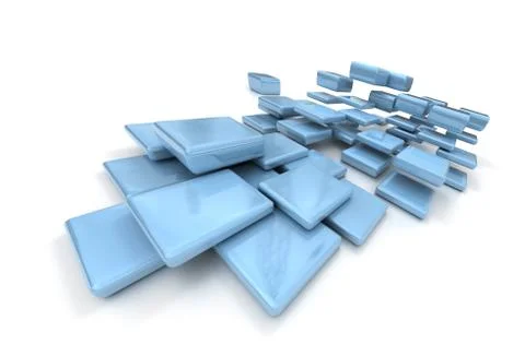 Pale blue particles Stock Illustration