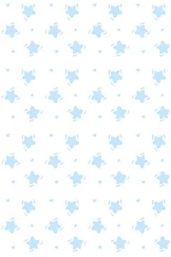 Pale Blue Star Doodle Pattern Stock Illustration