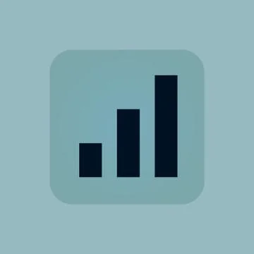 Pale blue volume scale icon Stock Illustration