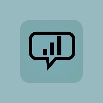 Pale blue volume scale message Stock Illustration