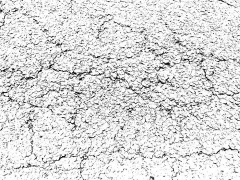 Pale Cracked Road Texture Stock Illustration