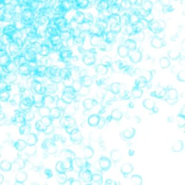 Pale Cyan Bubble Circle Pattern on White Stock Illustration