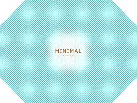 Pale Cyan Octagonal Glow on White Background Stock Illustration