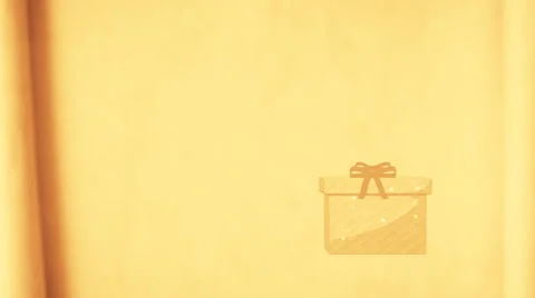 Pale Gift Boxes and Star Trees Stock Footage 949183