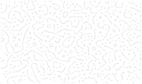 Pale Gray Rounded Loops and Squiggles Vector Background Stock Illustration