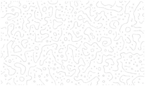 Pale Gray Rounded Squiggles and Loops Vector Background Stock Illustration