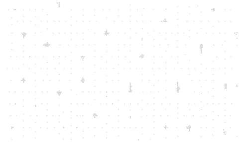 Pale Gray Sparse Abstract Symbols Vector Background Stock Illustration