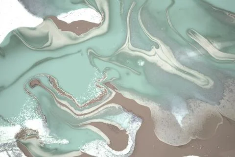Pale green agate imitation pattern. Simple marble liquid texture. Illustrazione stock