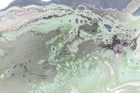 Pale green agate imitation pattern. Simple marble liquid texture. Stockillustratie