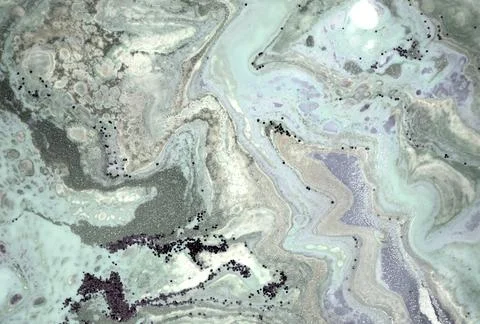 Pale green agate ripple pattern. Simple marble liquid texture. Stockillustratie