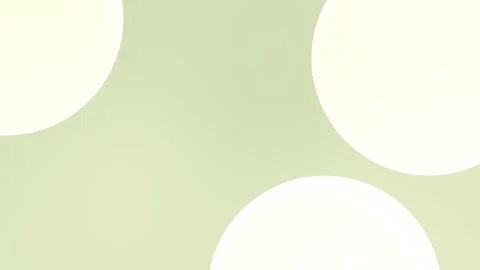 Pale green background with soft white circular shapes creating a calming Stock Footage 305344760