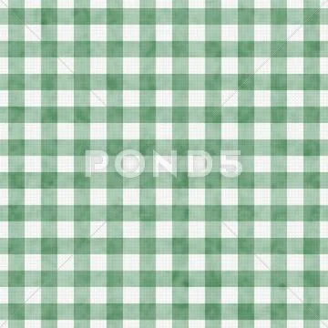 Pale green gingham pattern repeat background Illustrazione stock