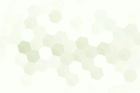 Pale green hexagonal forms create a light geometric composition, with conne.. Stock Illustration
