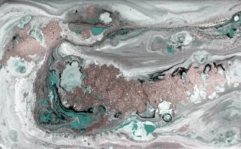 Pale marbling pattern. Simple marble liquid texture. イラスト素材