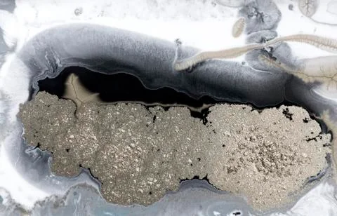 Pale marbling pattern. Simple marble liquid texture. Illustrazione stock