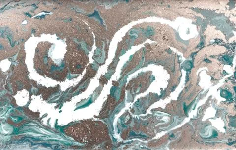 Pale marbling pattern. Simple marble liquid texture. Illustrazione stock